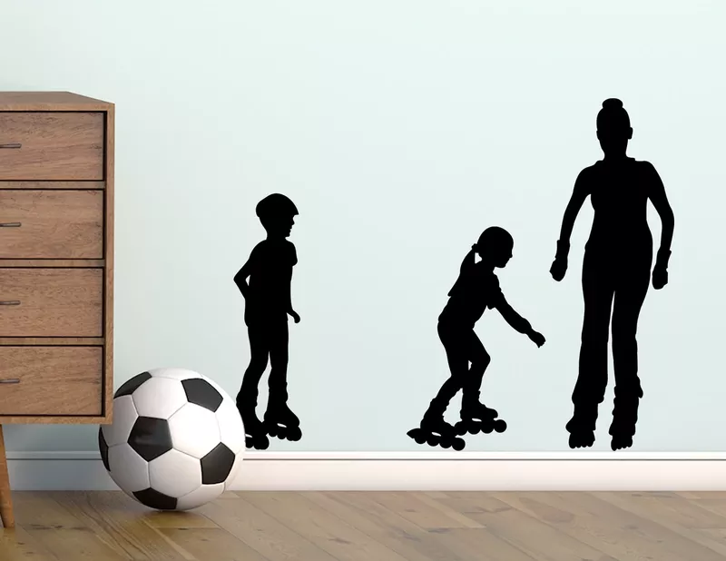 Wandtattoo Inlineskater