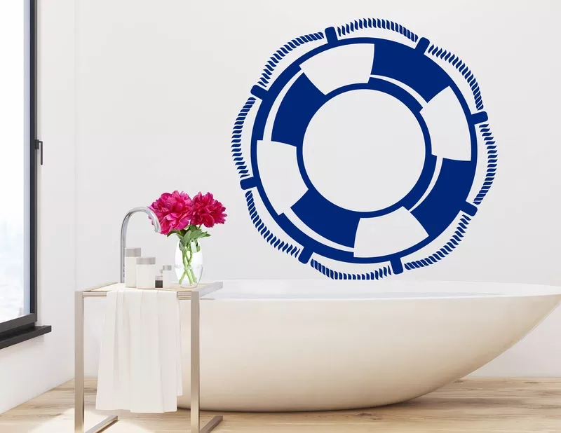 Wandtattoo „Rettungsring“ bewahrt Dich vor Übel