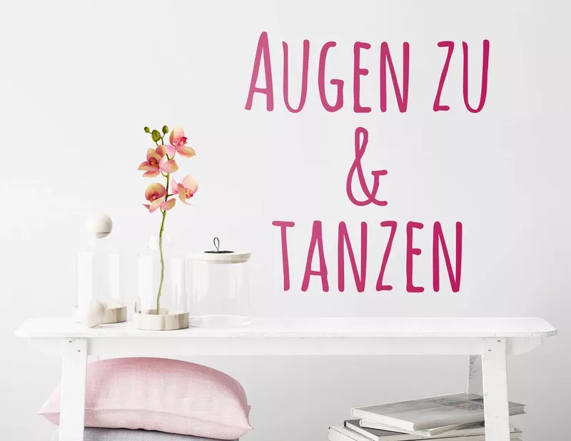 Das Wandtattoo Tanzen macht gute Laune.