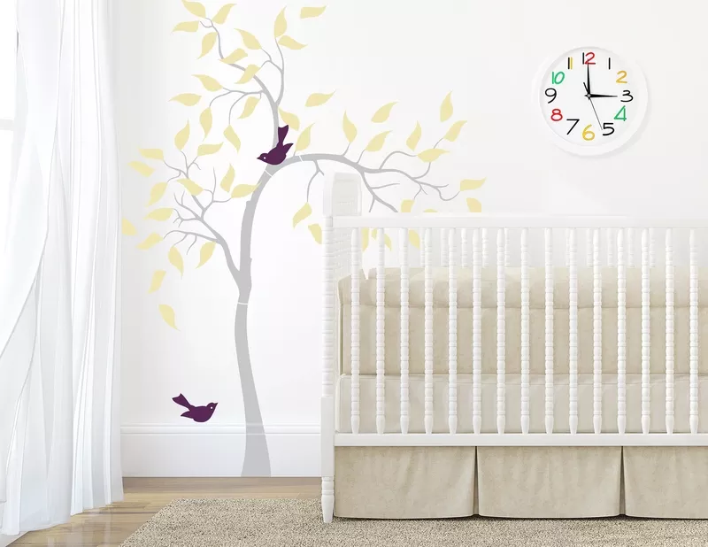 Wandtattoo „Vogelpärchen“ wirkt verspielt