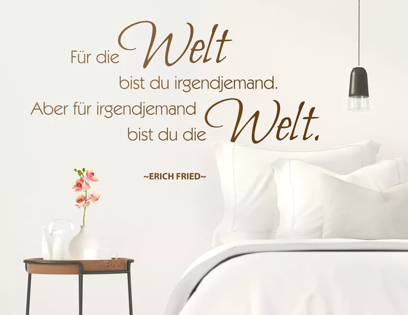Wandtattoo Weltstar fürs Herzblatt.