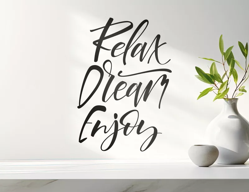 Wandtattoo Relax Dream Enjoy