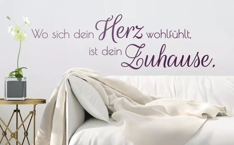 Wandtattoos mit Sprüchen & Gedanken