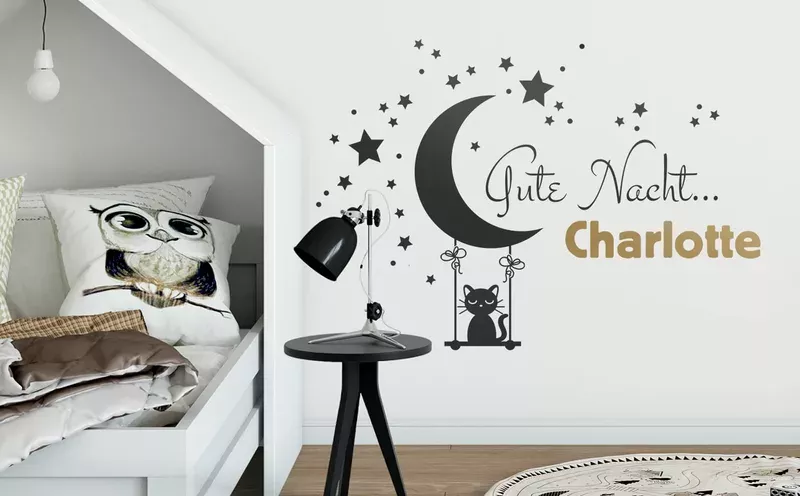 Wandtattoo + Wunschname