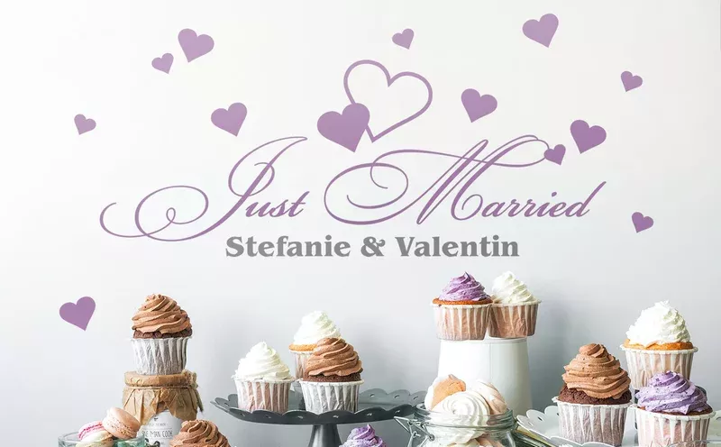Wandtattoos für Hochzeiten & Anlässe