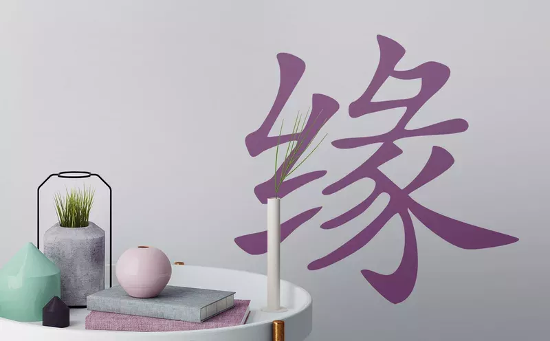 Wandtattoos mit asiatischen Schriftzeichen