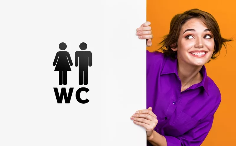 WC & Toiletten-Aufkleber