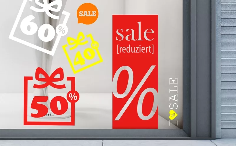 Sale & Aktionsaufkleber