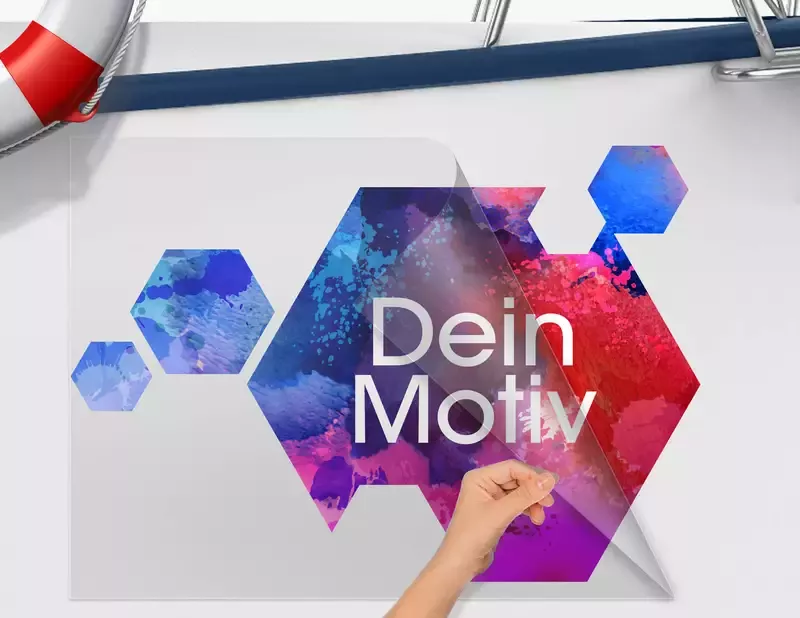 Bootsaufkleber drucken - Schritt 2