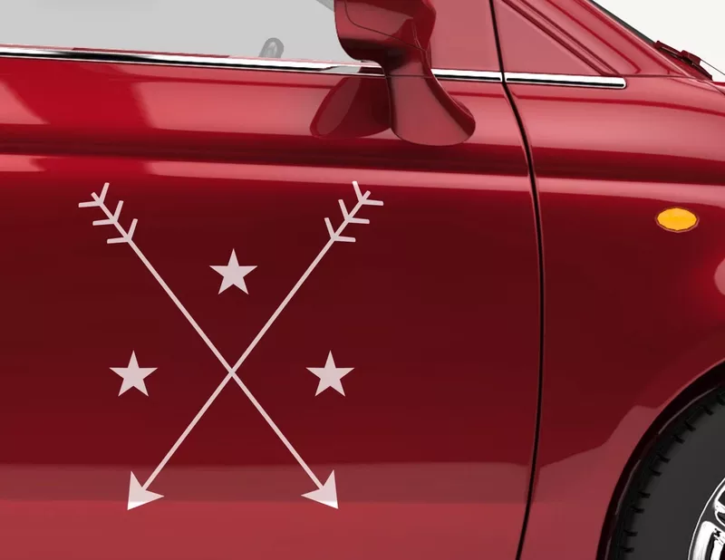 Autoaufkleber Stars with Arrows