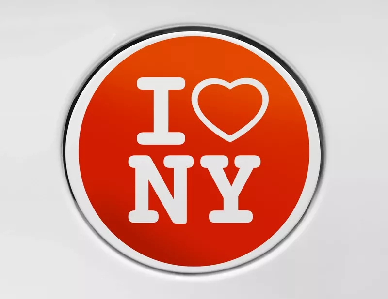 Autoaufkleber I love NY
