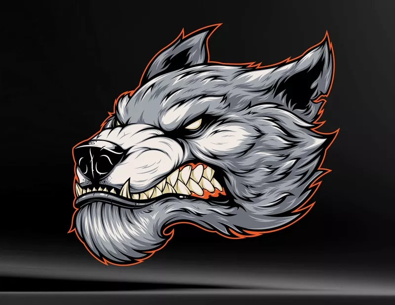 Autoaufkleber Immortal Werewolf Head