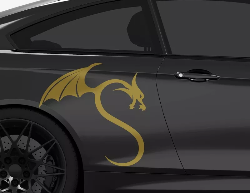 Autoaufkleber Dragon Heart
