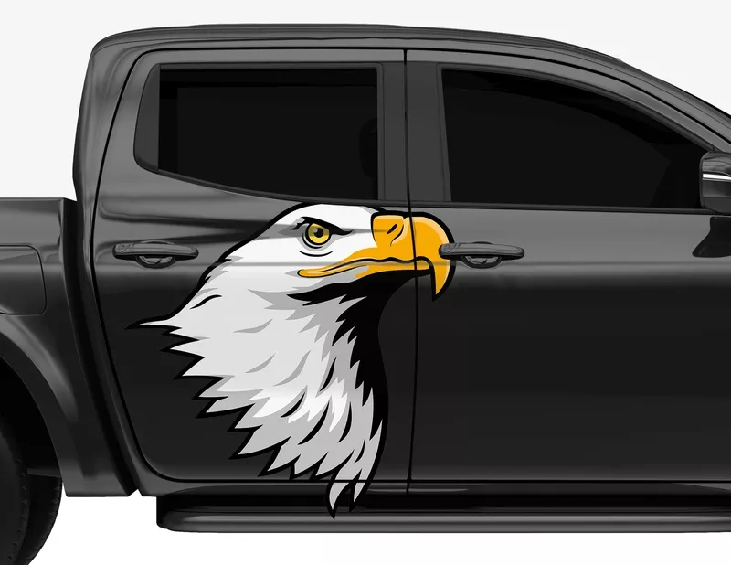 Autoaufkleber Eagle Head