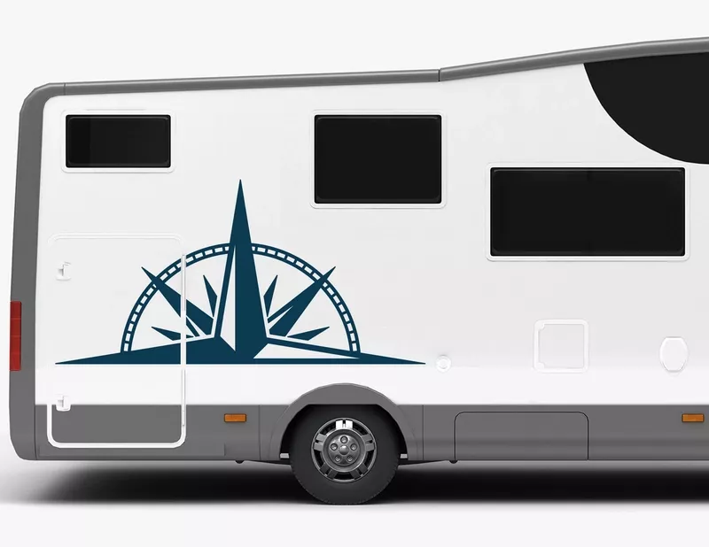 Autoaufkleber Split Compass