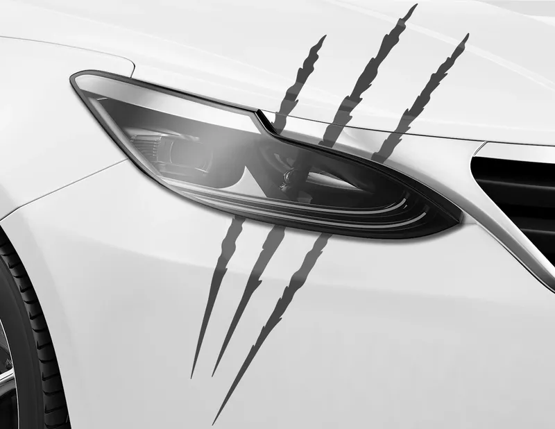 Autoaufkleber Claw Scratch Strike