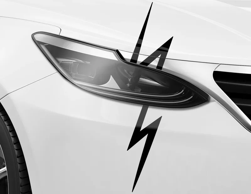 Autoaufkleber Power Flash