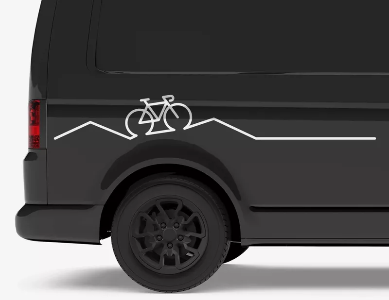 Autoaufkleber Mountain Rider