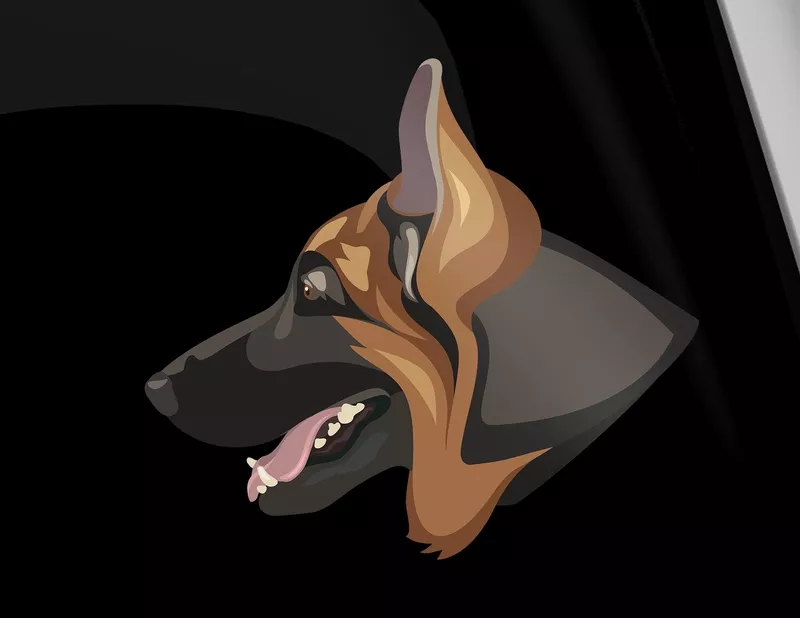 Autoaufkleber Schäferhund Jax