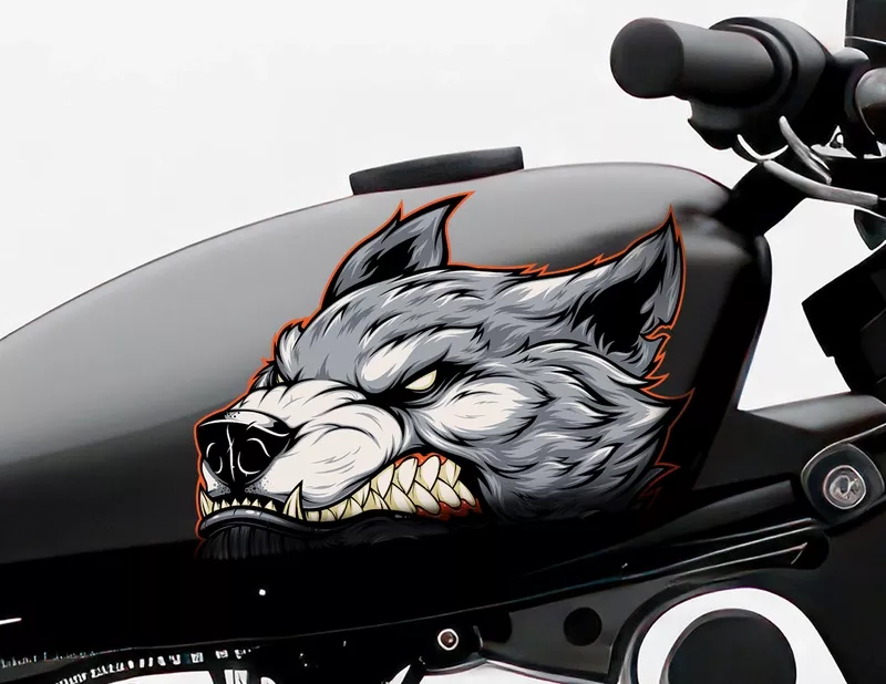 Motorradaufkleber Immortal Werewolf Head