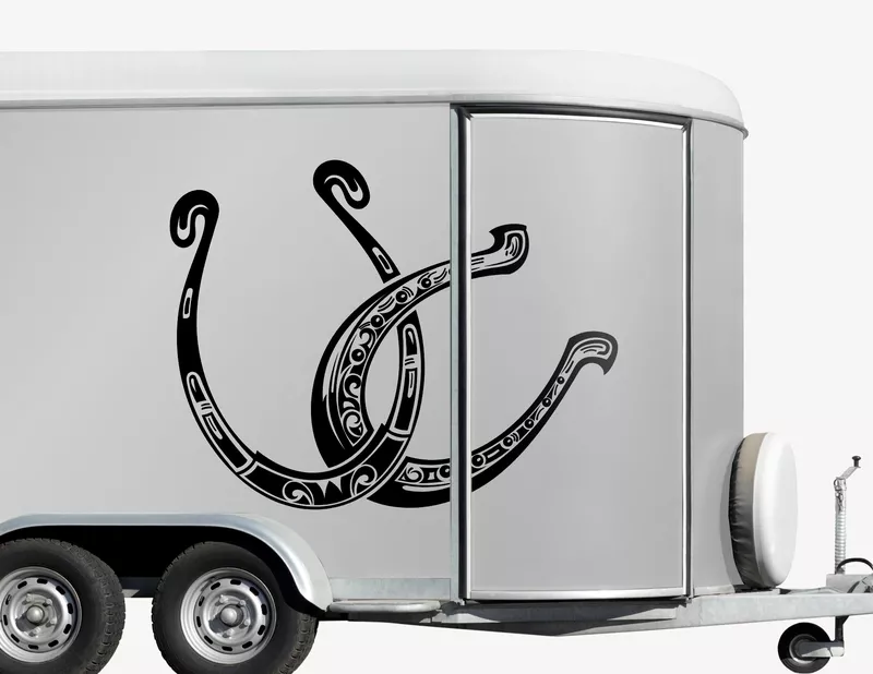 Autoaufkleber Hufeisen Lucky