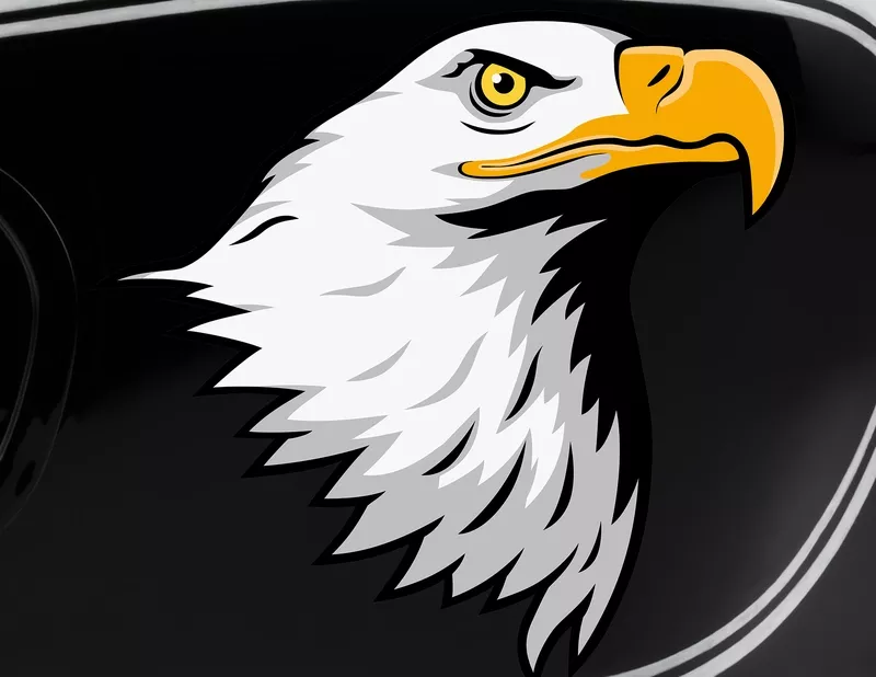 Motorradaufkleber Eagle Head