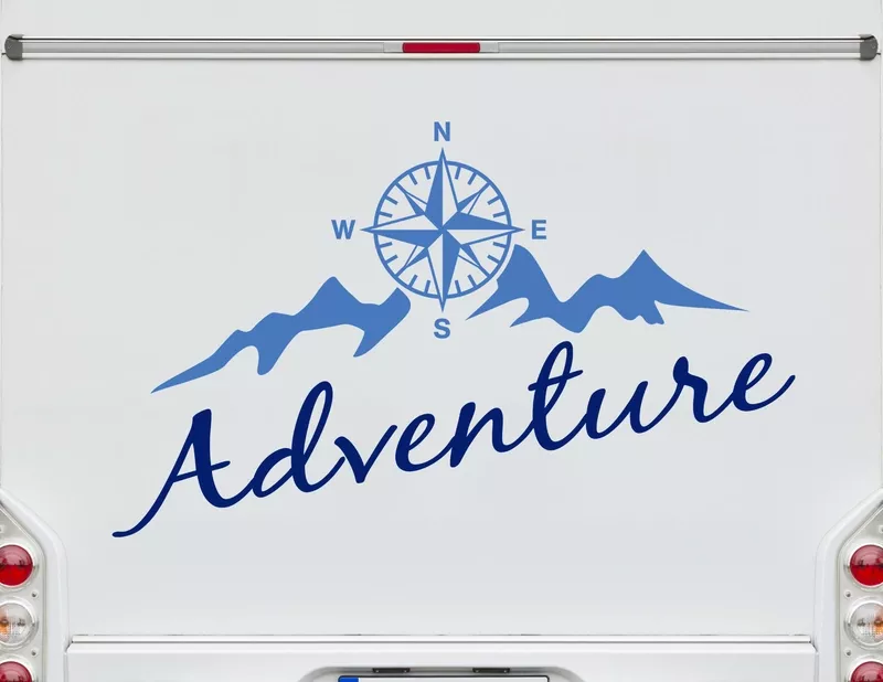 Autoaufkleber Compass to Adventure
