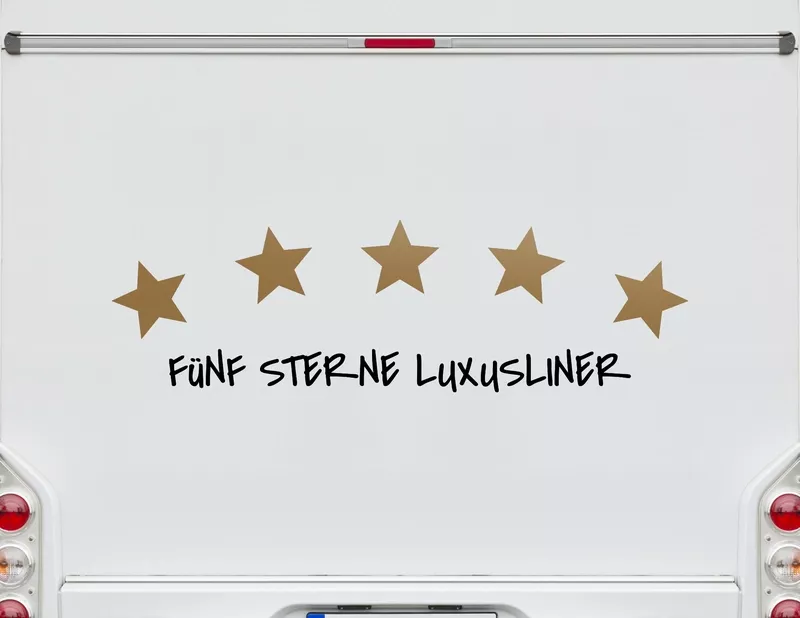 Autoaufkleber 5 Sterne Luxusliner