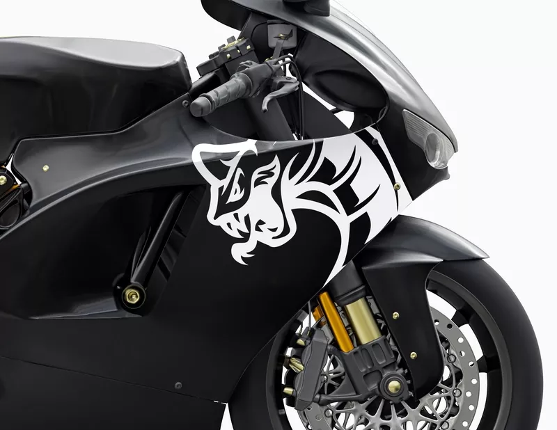 Motorradaufkleber Cobra Combat