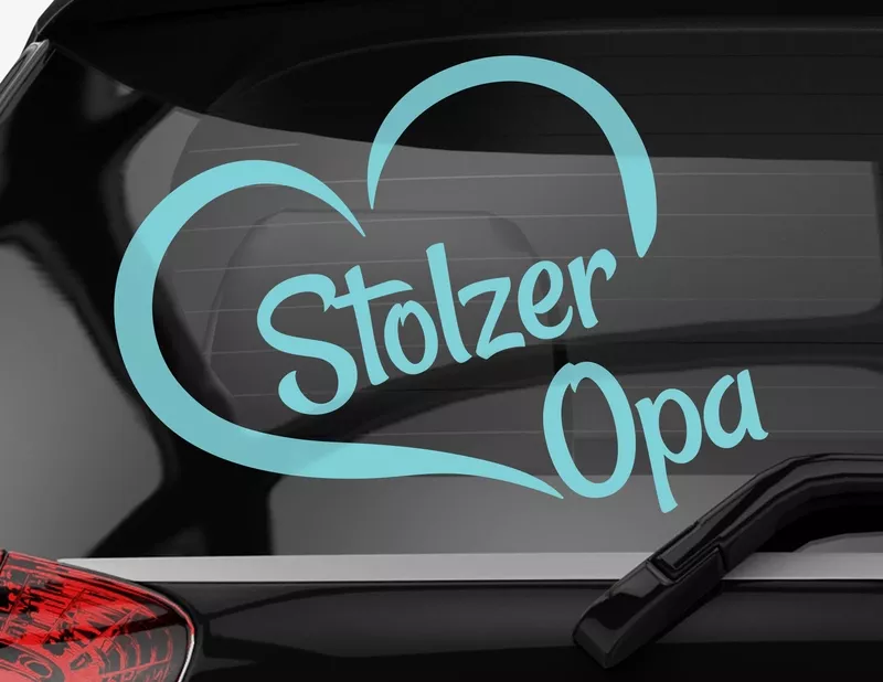 Autoaufkleber Stolzer Opa