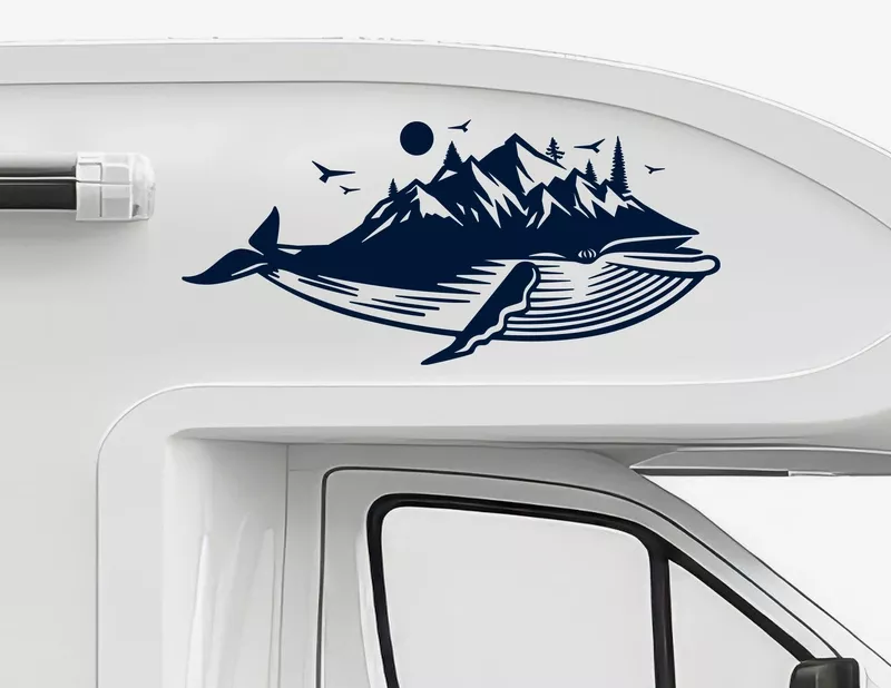 Autoaufkleber Wal der Weite