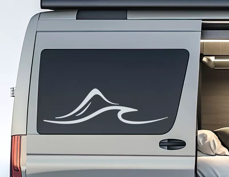 Autoaufkleber Berg & Brandung