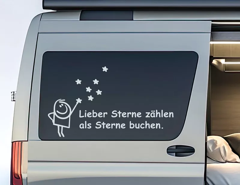 Autoaufkleber Lieber Sterne zählen