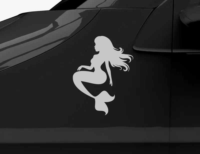 Autoaufkleber Meerjungfrau Jade