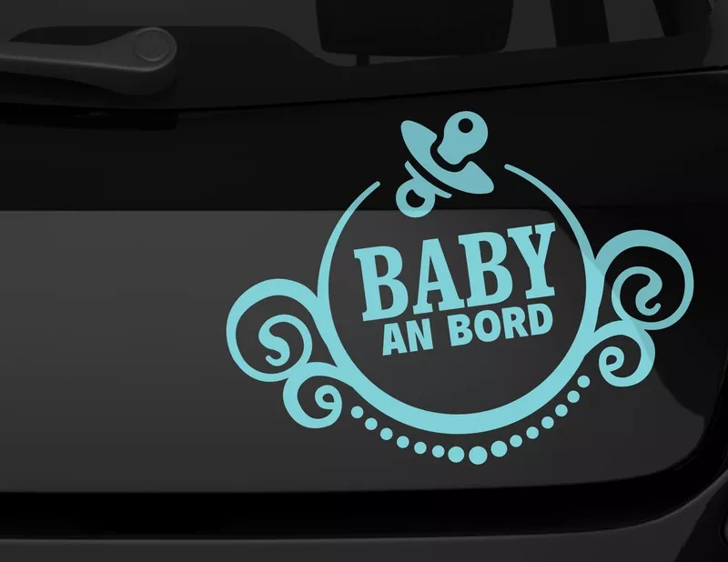 Autoaufkleber Baby Ornament