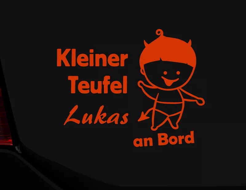 Autoaufkleber Teufelsbraten