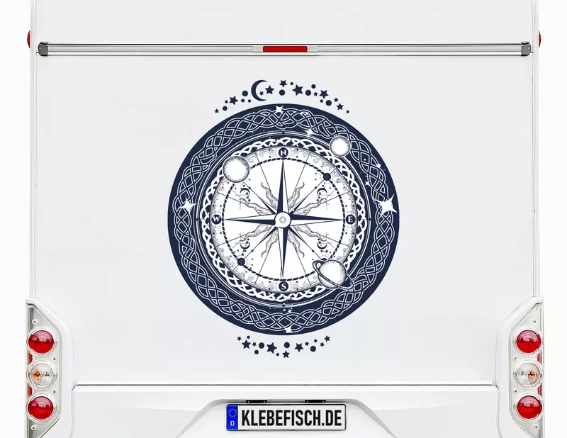 Wohnmobil-Aufkleber Compass & Universe