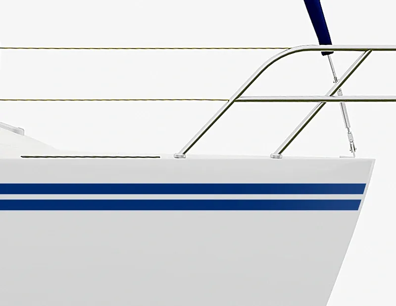 Bootsaufkleber Zierstreifen GT-Double