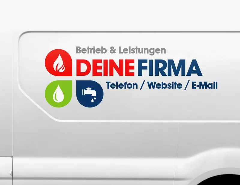 Autoaufkleber-Designer Heizung-Klima-Sanitär