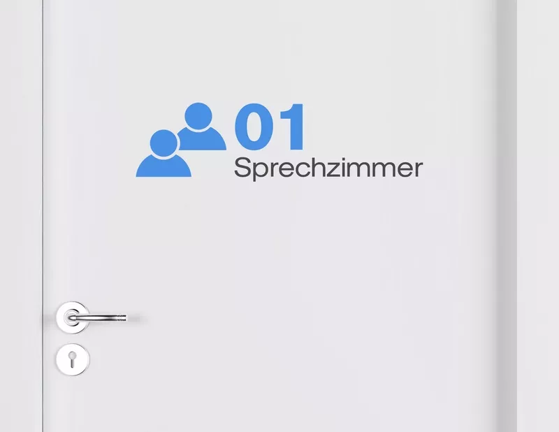 Aufkleber Dein Sprechzimmer