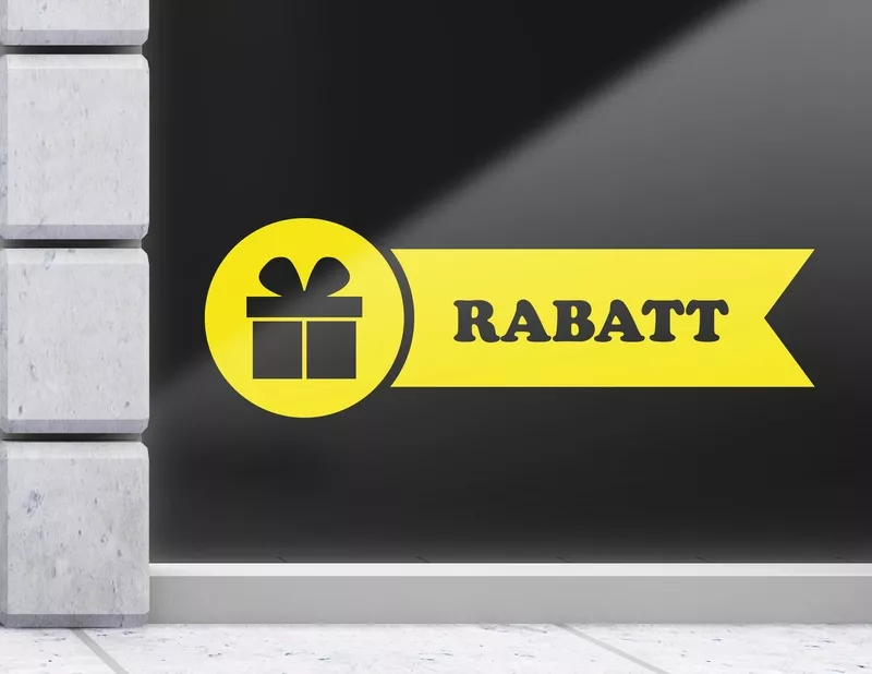 Aufkleber Fahne Rabatt