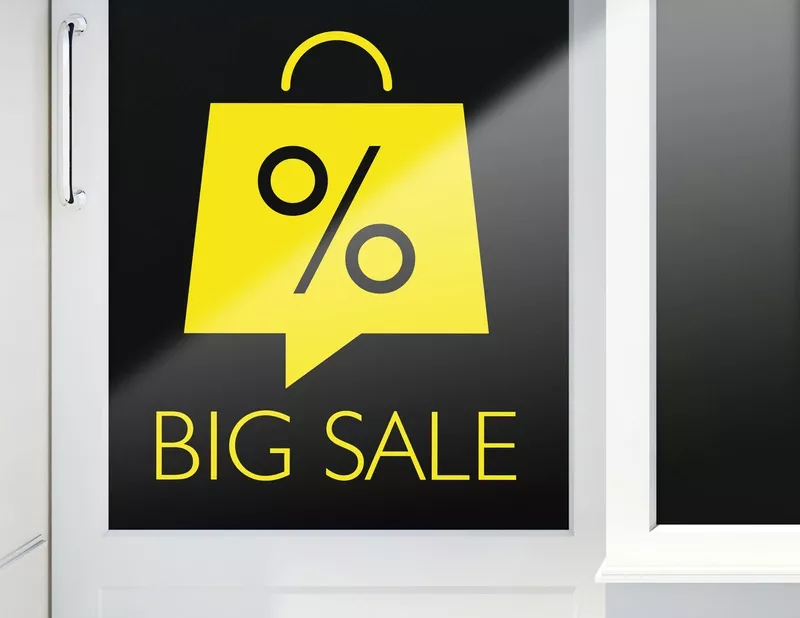 Aufkleber Big Sale Bag