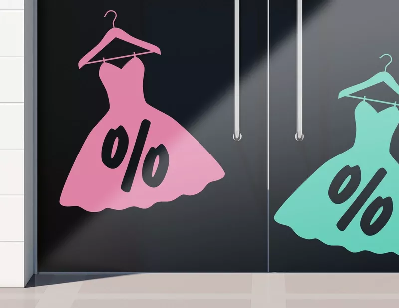 Aufkleber Dress for less