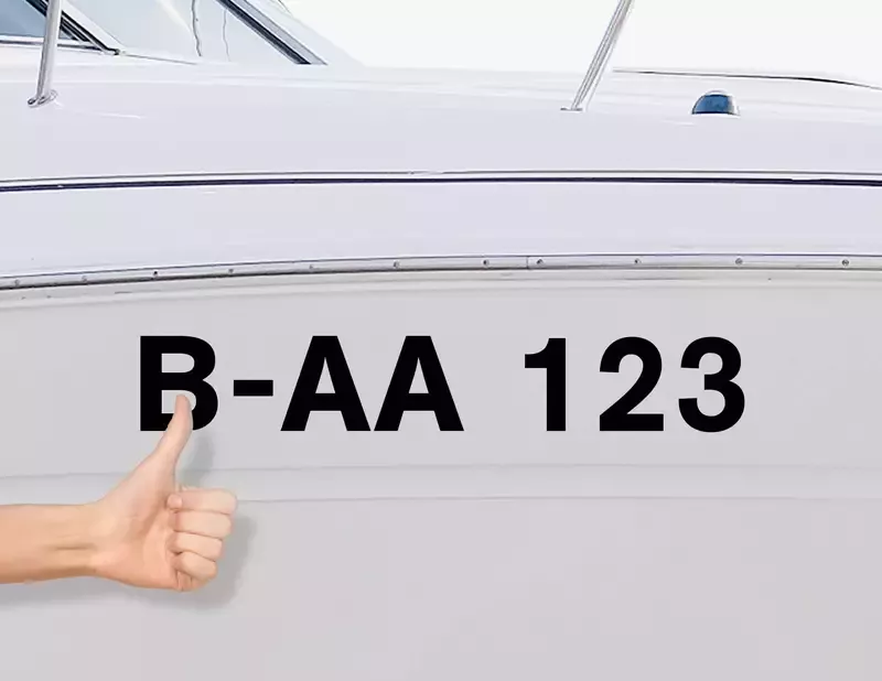 Bootskennzeichen & Bootsnummer - Schritt 3