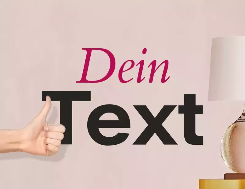 Wunschtext als Wandtattoo - Schritt 3