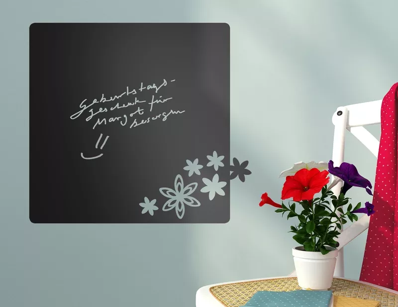 Tafelfolie Blumenecke