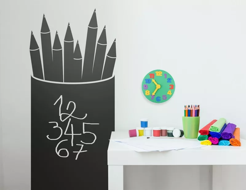 Tafelfolie Buntstifte