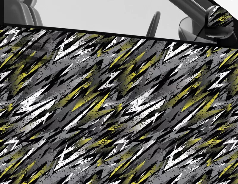 Car Wrapping Autofolie Spiky Grunge