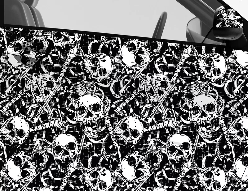 Car Wrapping Autofolie Skulls & Bones
