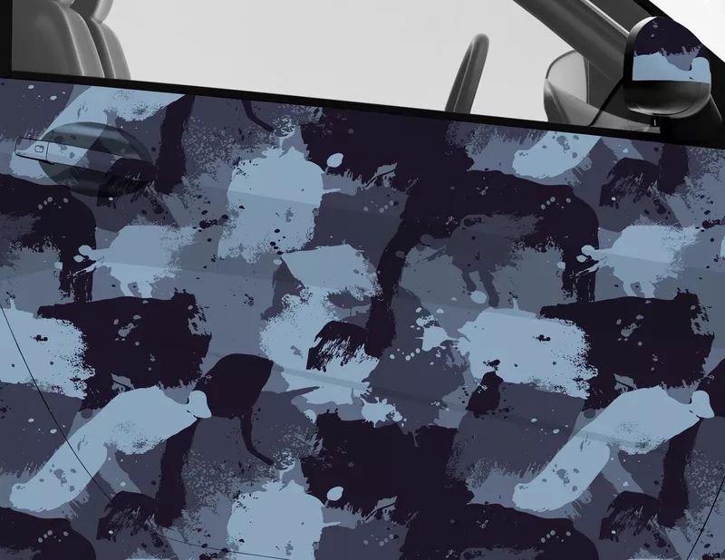 Car Wrapping Autofolie Brush Stroke Camouflage